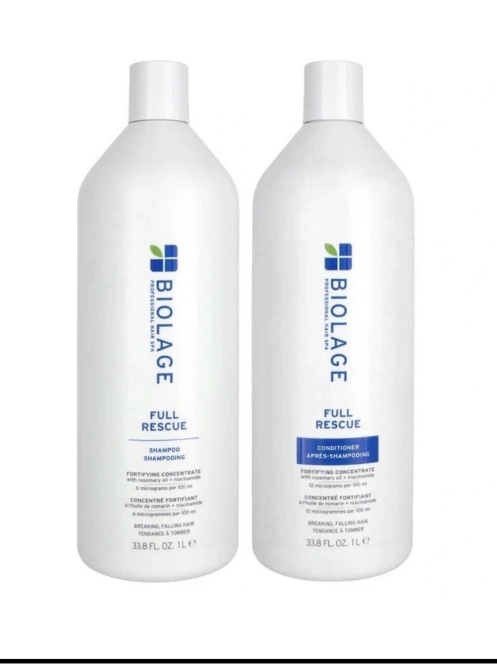 New Biolage Full Rescue Shampoo & Conditioner/Thin Hair & Anti-Hair Fall 33.8 oz